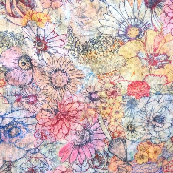 Johnny Was Natalie 3/4 Sleeve Mesh Tee in Sage Pink sz XS​​ - Picture 15 of 16